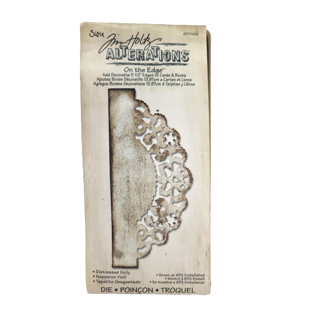 Sizzix Tim Holt Alterations On the Edge Cutting Die Distressed Doily 667496